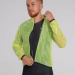 Chaqueta Impermeable Unisex Rain Wet Barrier Amarillo Limón - Gw