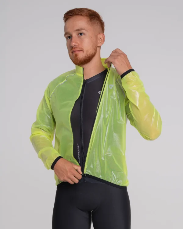 Chaqueta Impermeable Unisex Rain Wet Barrier Amarillo Limón - Gw