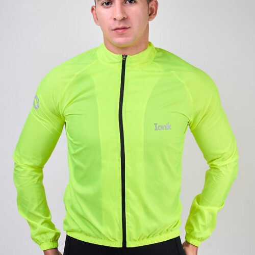Chaqueta Rompevientos 2.0 Light Verde Neón Masculina – Ionik