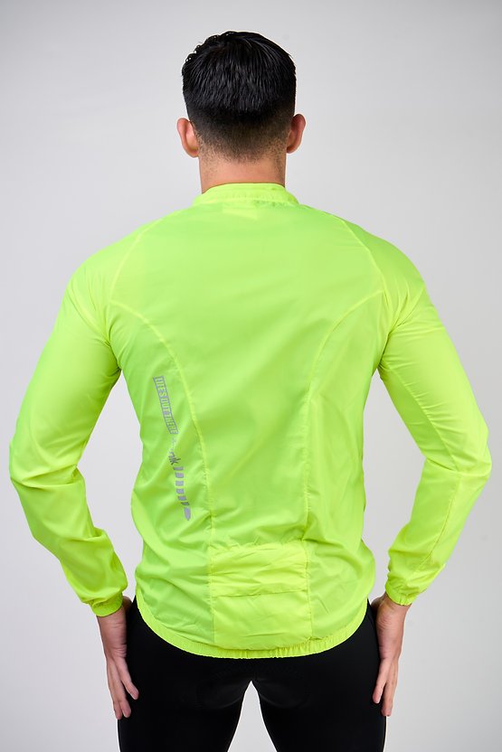 Chaqueta Rompevientos 2.0 Light Verde Neón Masculina – Ionik