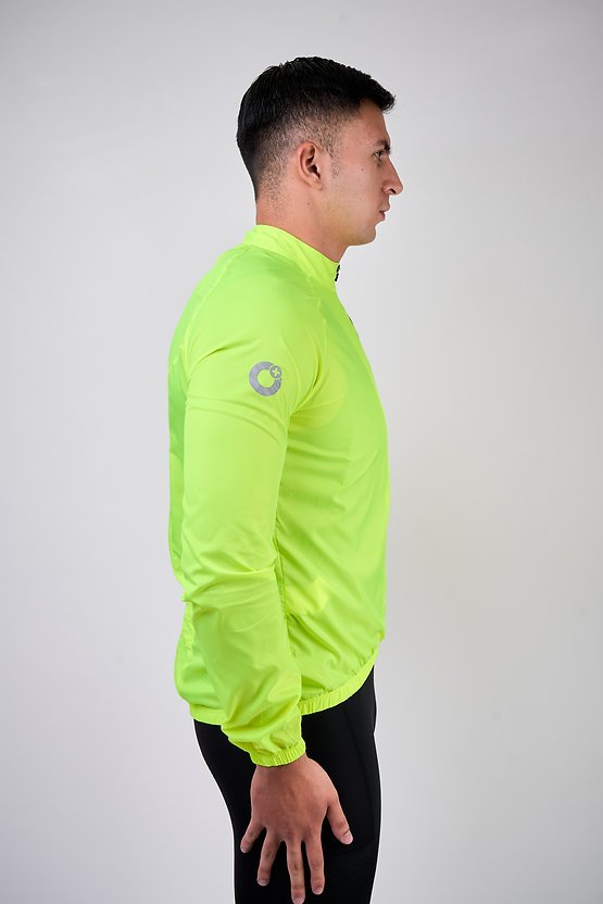 Chaqueta Rompevientos 2.0 Light Verde Neón Masculina – Ionik