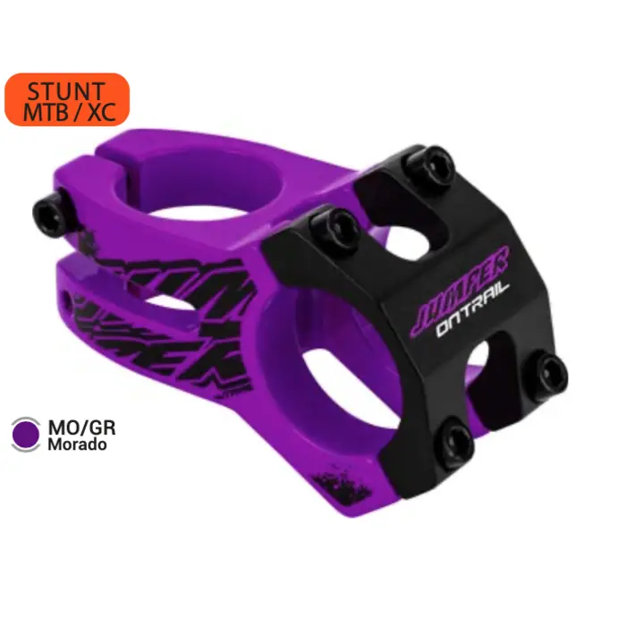 Codo Jumper A-Head 50Mm 28.6Mm/31.8Mm Aluminio Morado On Trail