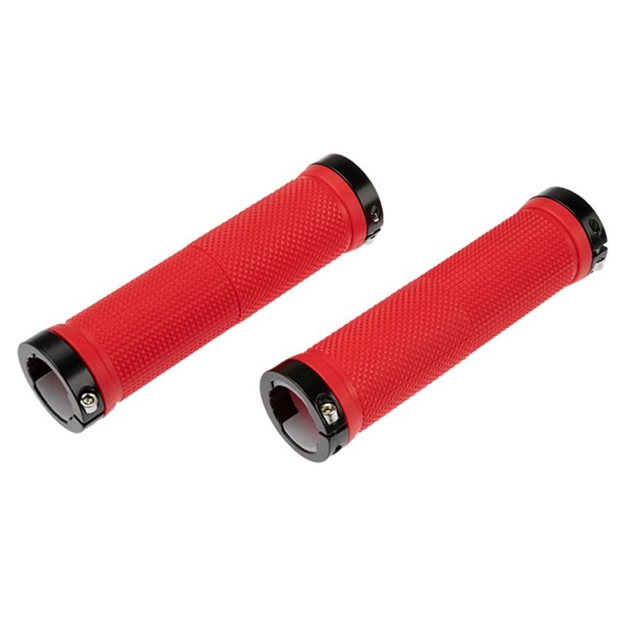 GRIPS MTB DUAL LOCK 130MM (PUNTOS) SZ-16 ROJOS