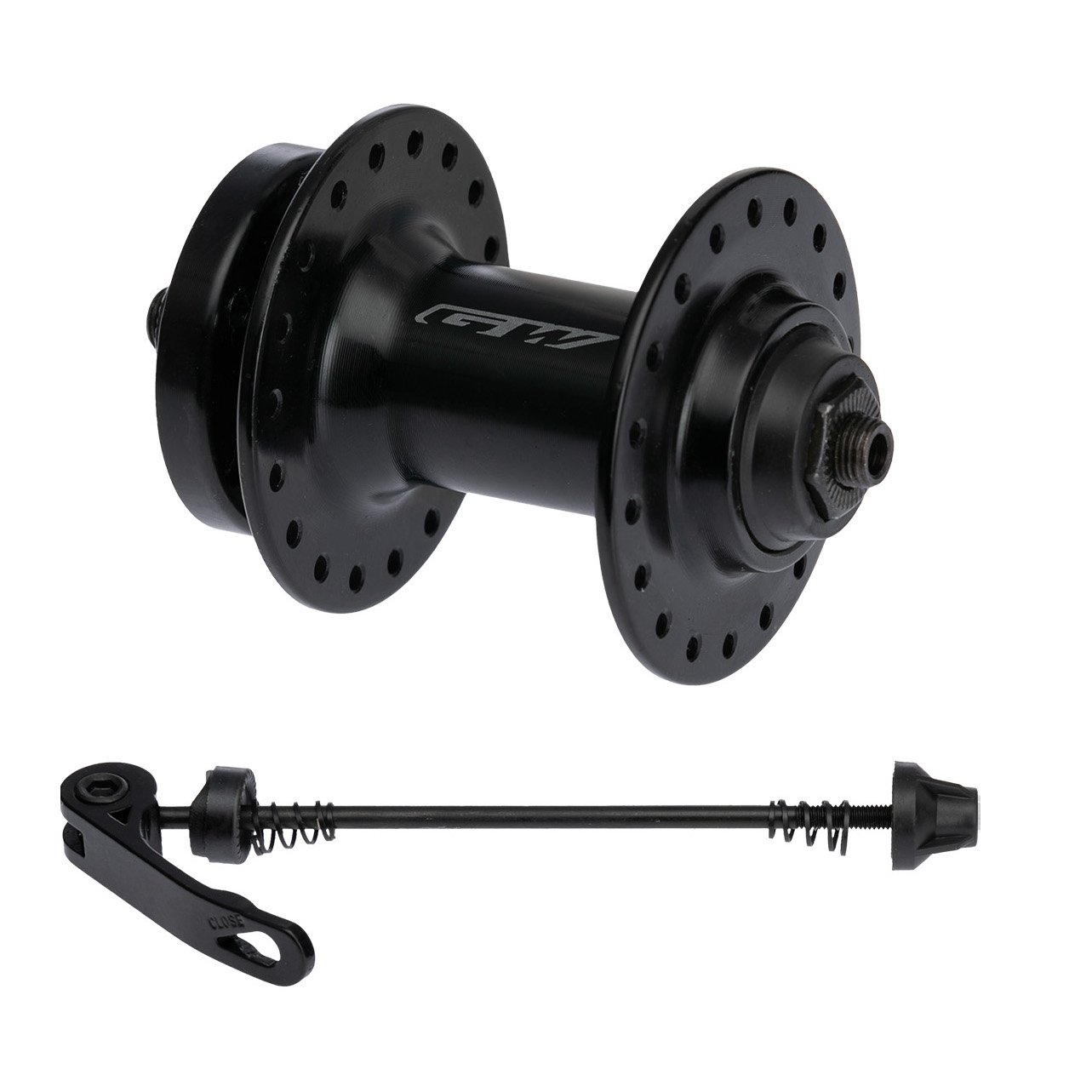 Cubo Delantero Qr 6T A282R/F Aluminio Negro Gw