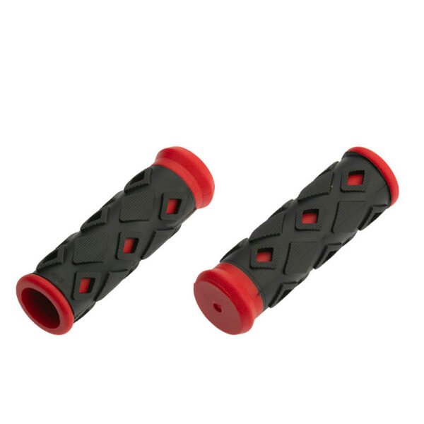 GRIPS MTB 95MM SZ-113B ROMBOS CAUCHO ROJO