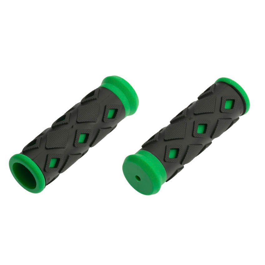 GRIPS MTB 95MM SZ-113B ROMBOS CAUCHO VERDE