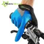 Guante Dedo Largo Triangulo Azules - RockBros