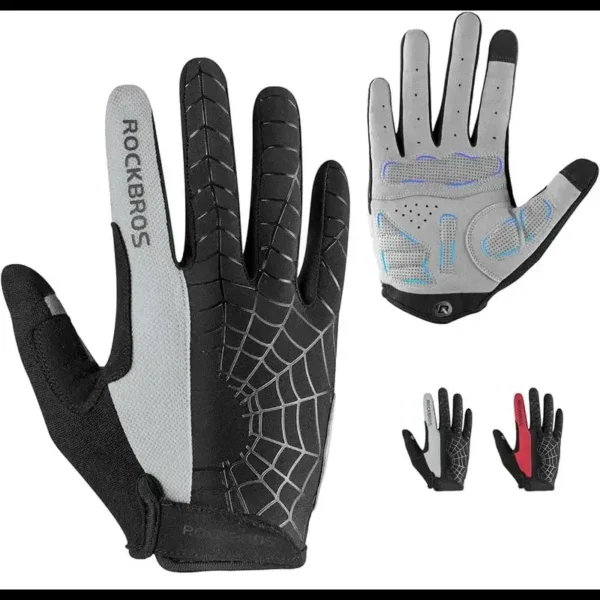 Guante Dedo Largo Spider Negro/Gris - RockBros