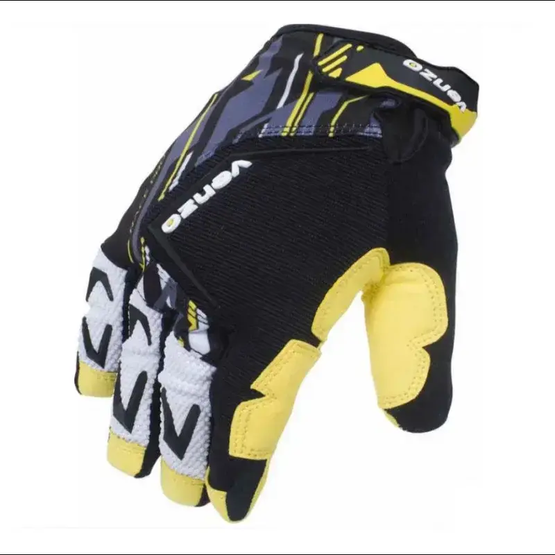 Guantes Race Pro Dedo Largo Negro/Amarillo - Venzo