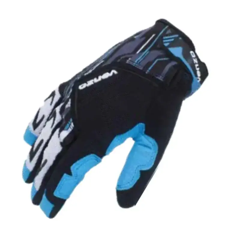 Guantes Race Pro Dedo Largo Negro/Azul - Venzo