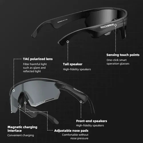 Gafas Fotocromáticas SP251 Polarizadas Bluetooth RockBros