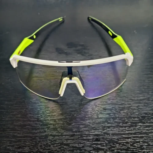 Gafas de ciclismo Oakley Sutro Lite Blanco/verde con fotocromático reactivo
