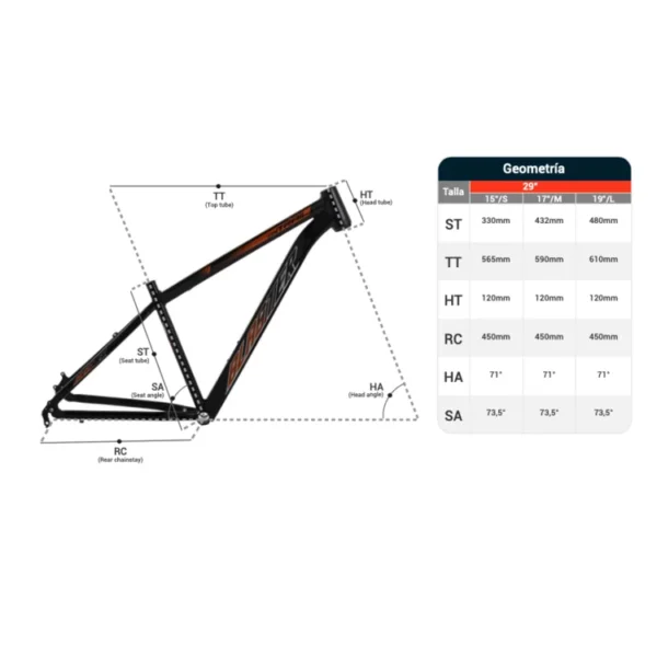 Marco Blaster 2022 Mtb Sin Tenedor, 29" con Gálapago - On Trail