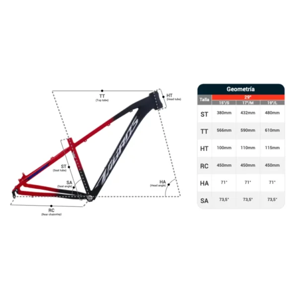 Marco Zagros New Mtb 29" Sin Tenedor con Galapago  - On Trail