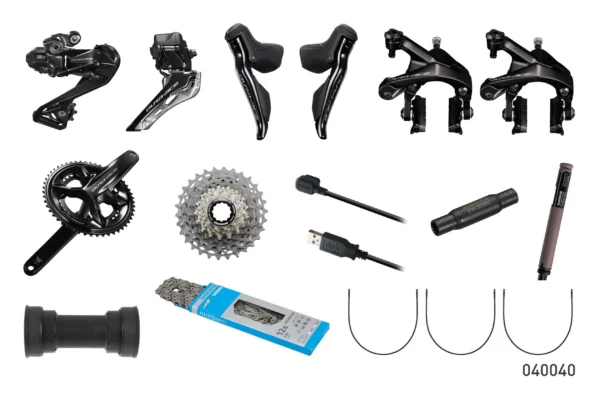 Grupo Dura Ace R9250 DI2 Herradura 52:36T 11-30T 12 Vel - Shimano Grupo Dura Ace R9250 DI2 Herradura 52/36T 11-30T 12 Vel - Shimano