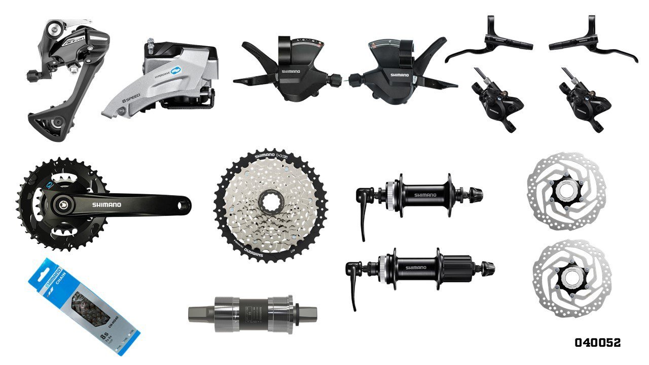 Grupo Mtb 36/22T 11-40T 2X8V - Shimano