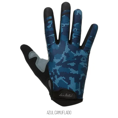 Guante dedo largo Camo Full Azul- GW