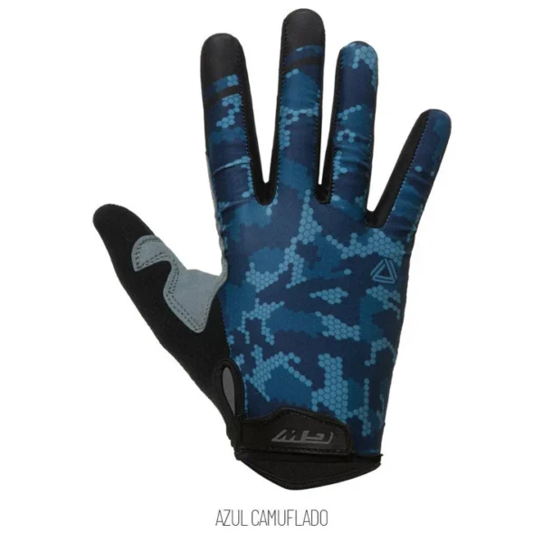 Guante dedo largo Camo Full Azul- GW
