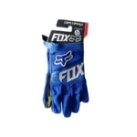 Guante para Moto y Bicicleta Dedo Largo Azul Fox