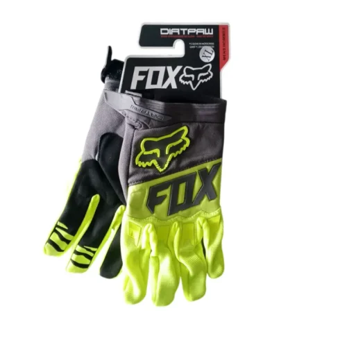 Guante para Moto y Bicicleta Dedo Largo Verde Fox