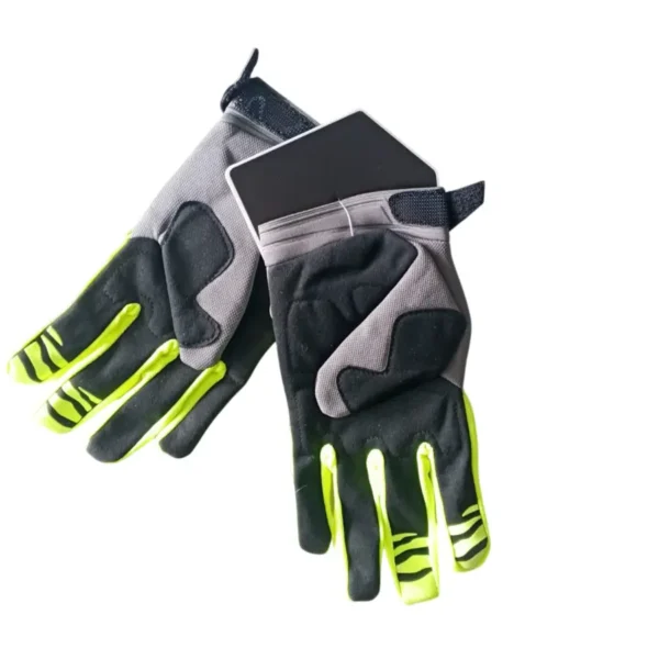 Guante para Moto y Bicicleta Dedo Largo Verde Fox