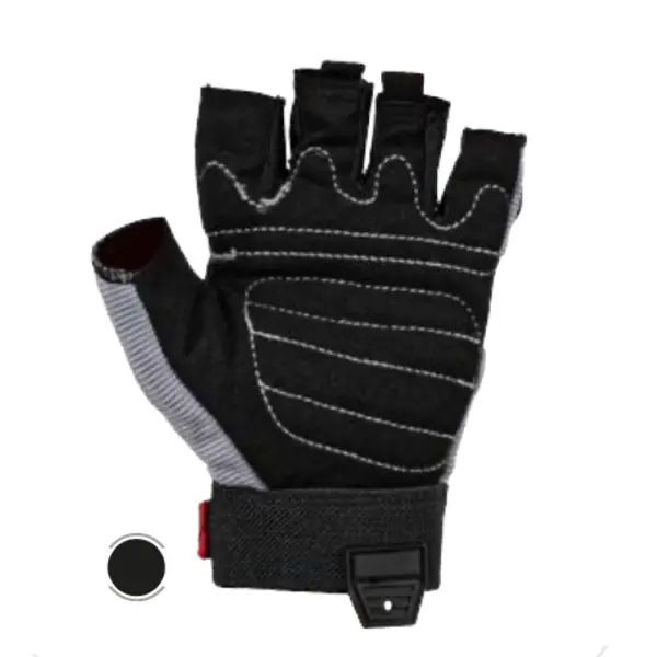 Guantes VZ-F29-002 Dedo Corto Negro/Gris - Venzo