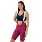 Licra/pantaloneta Dama Vinotinto Sin Costuras para Ciclismo - Ionik