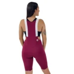 Licra/pantaloneta Dama Vinotinto Sin Costuras para Ciclismo - Ionik