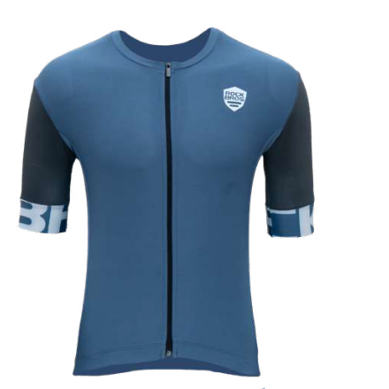 Jersey pro Ultra Azul/Gris Maculino Manga Corta- Rockbros