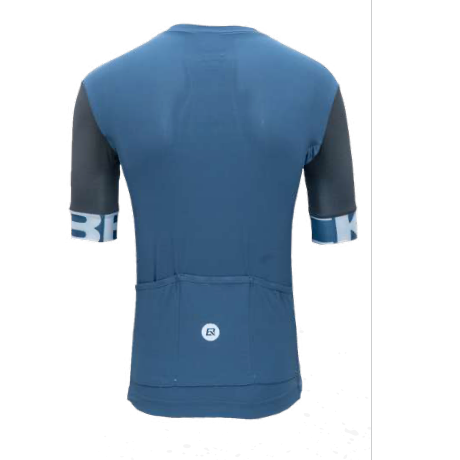 Jersey pro Ultra Azul/Gris Maculino Manga Corta- Rockbros