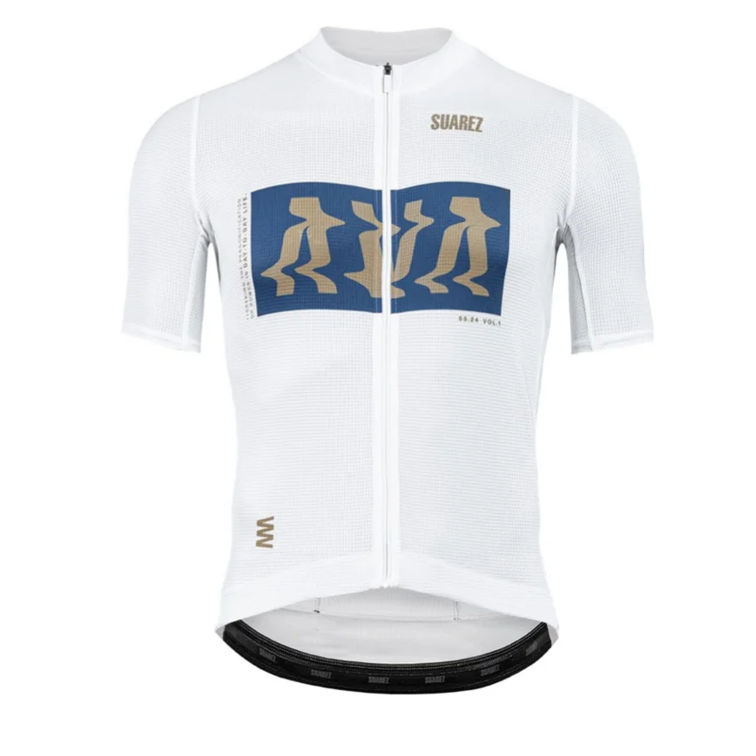 Jersey De Ciclismo Hombre Ease White 2.3 - SUAREZ
