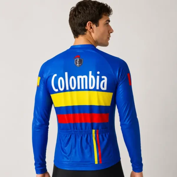 Jersey Eco Unisex Manga Larga Azul Colombia- Cavalieri