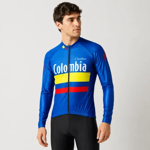 Jersey Eco Unisex Manga Larga Azul Colombia- Cavalieri