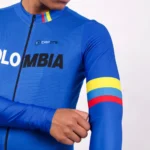 Jersey Hombre Largo Premium Azul Colombia - Capote