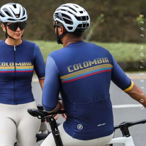 Jersey Manga Corta Masculino Force Colombia Azul - Eleven