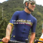 Jersey Manga Corta Masculino Force Colombia Azul - Eleven