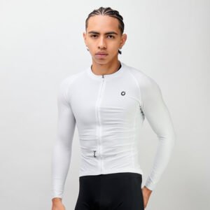 Jersey Star Pro Blanco Manga Larga Masculino - Ionik