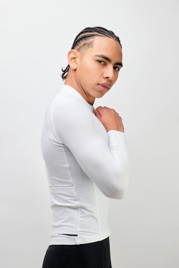 Jersey Star Pro Blanco Manga Larga Masculino - Ionik