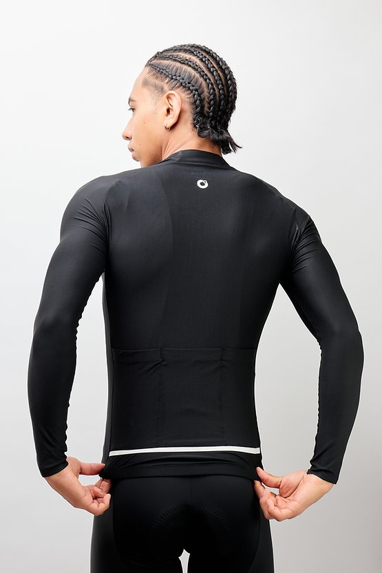 Jersey Star Pro Negro Manga Larga Masculino - Ionik