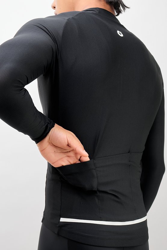 Jersey Star Pro Negro Manga Larga Masculino - Ionik