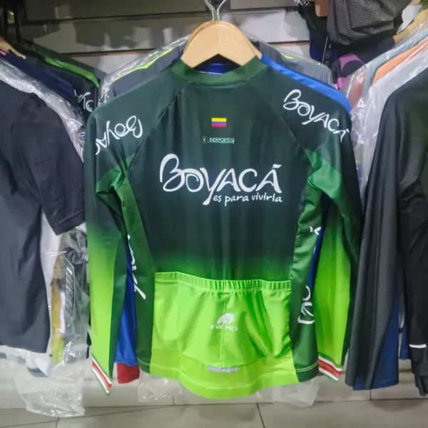 Jersey Team Boyaca Manga Larga Verde Dama - Nicko -2 Jersey Team Boyaca Manga Larga Verde Dama - Nicko
