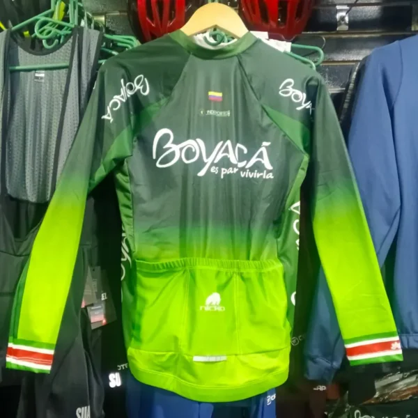 Jersey Team Boyacá Verde Manga Larga Hombre - Nicko