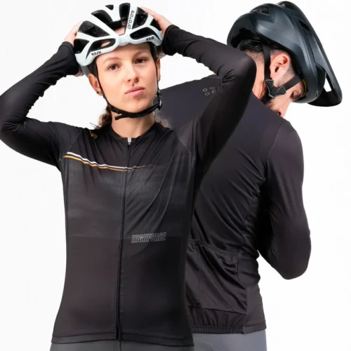 Jersey Terrian Manga Larga Unisex Negra - High Force
