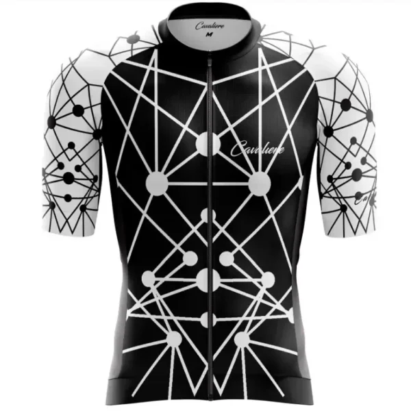 Jersey Unisex Manga Larga Negro:Blanco - CAVALIERI Jersey Unisex Manga Larga Negro/Blanco - CAVALIERI