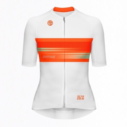 Jersey mc advance 2.0 dama Blanco/Naranja - High Force