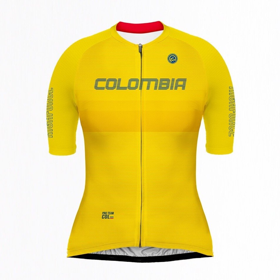 Jersey mc edición Colombia Dama Amarillo - High Force