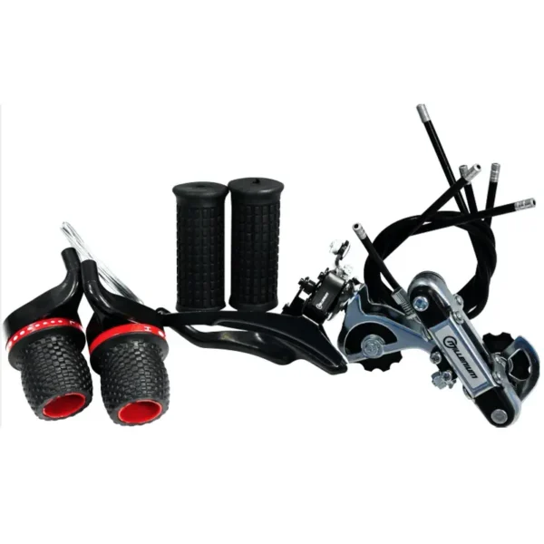 Juego De Cambios Mtb Grip Shift 6/7Vel Yd-H25+Yd-Q25+Yd-K22 Acero/Plastico Millenium