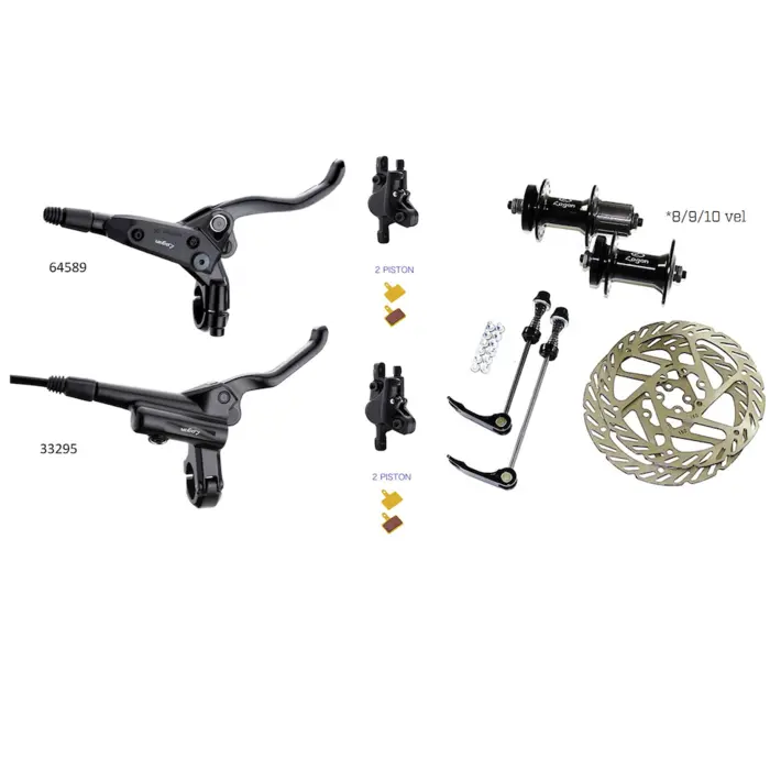Juego De Freno Disco Hidráulico 6T Hd-M220/M500 Aluminio Logan
