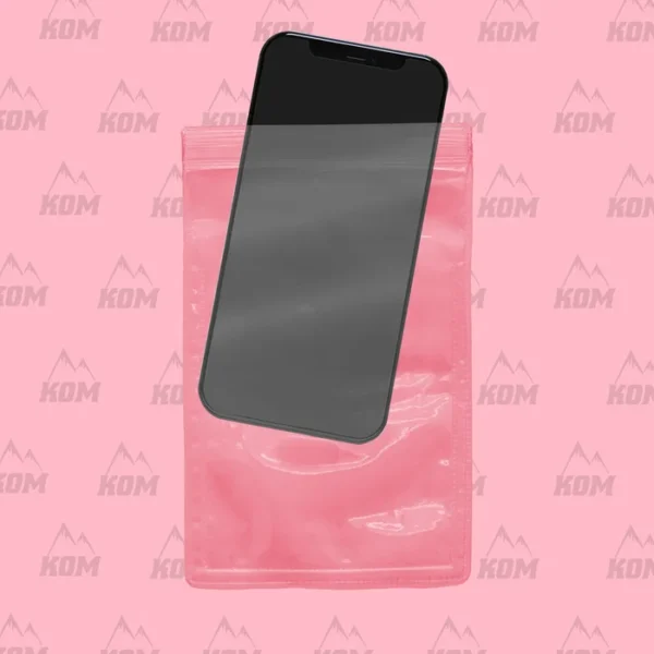 Estuche Protector Pink Celular Ziploc - Cell Phone Bag- KOM