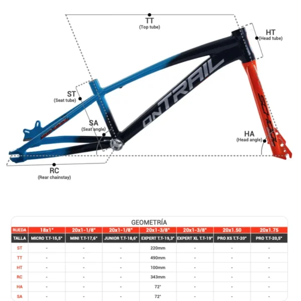 Kit Marco Bmx 20" Expert School Colores - On Trail